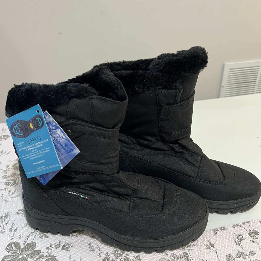 Black boots waterproof